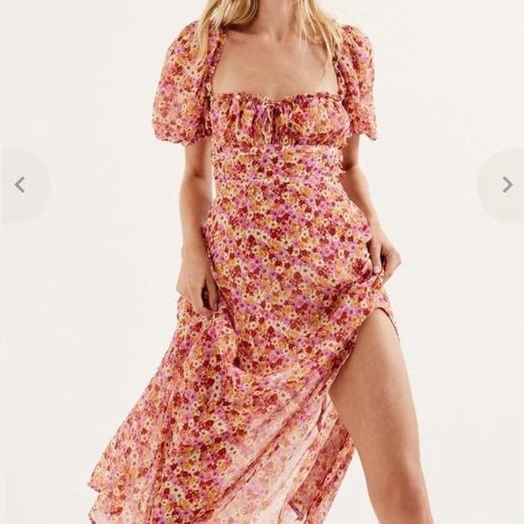 For Love And Lemons | Dresses | For Love Lemons Womens Felicia Midi Dress  Sizexs | Poshmark